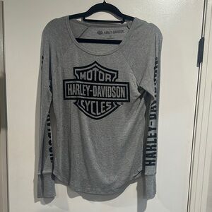 Harley-Davidson Gray Long Sleeve Shirt